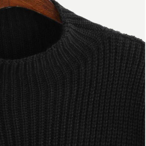 SHEIN Striped Cuff and Hem Colorblock Sweater - Picture 3 of 6